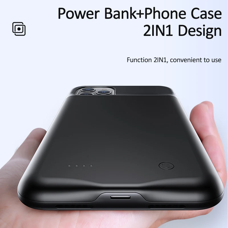 USAMS Smart Battery Case зарядное устройство для iPhone 11 Pro Max батарея чехол внешний