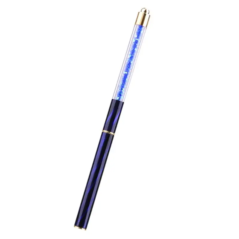 NailArtCrystalGelBrushesPenRhinestoneHandleManicurePolishPaintingDrawingLinerBrushDustTipsDesignBrushTools - Цвет: Dark Blue
