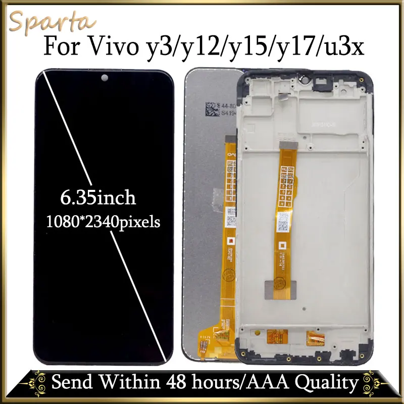 ЖК-дисплей для Vivo y3/y12/y15/y17/u3x кодирующий преобразователь сенсорного экрана в