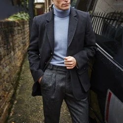 2021 New Leisure  Blazer Fashion Temperament Commute Single Breasted Men Solid Color Lapel Long Sleeve Casual Suit Jacket