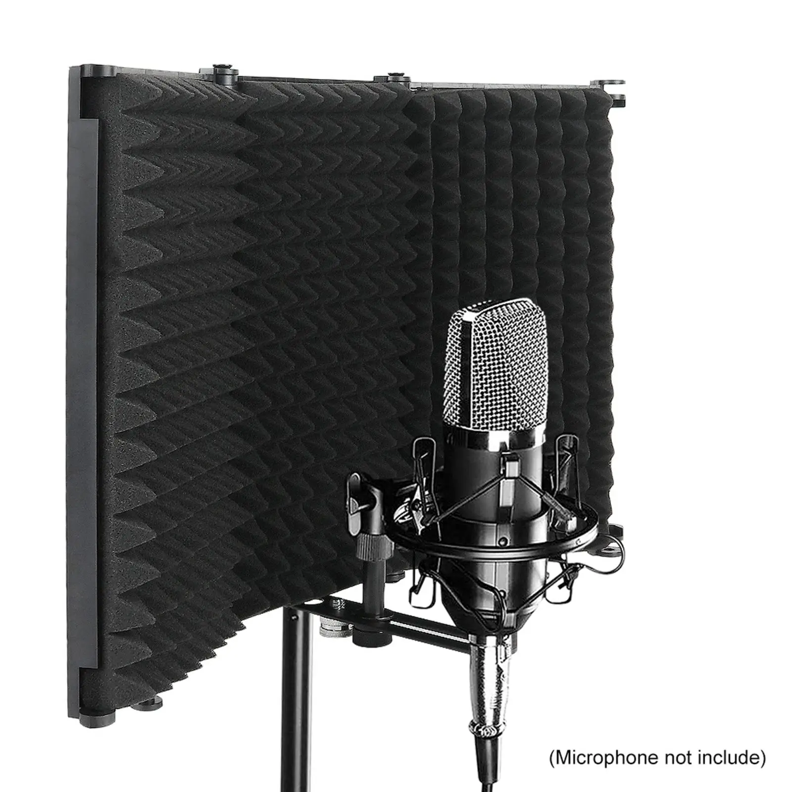 Studio Microphone Isolation Shield Foldable High Density Recording Studio