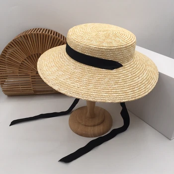 

Natural grass straw wide-brim hats female seaside holiday during spring,summer small sweet wind sun hat is prevented bask