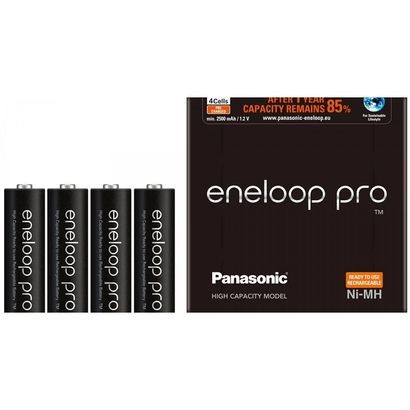 Аккумуляторы Panasonic eneloop pro(AA) BK-3HCDE/4LE