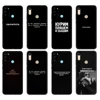 Coque noire en tpu pour Huawei, compatible modèles Honor 8a, Prime, 8s, 9 Lite, 9A, 9C, 9X, Premium, 9x Pro, 9S, mots russes ► Photo 1/6
