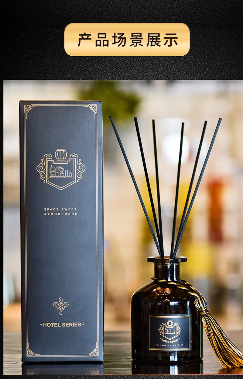 Description Picture 3 of item1pcs 50ml Reed diffuser Sets Bedroom Air Freshener Scented Aromatherapy Essential Oil for Gift Hilton Shangri-la Ocean Lavender