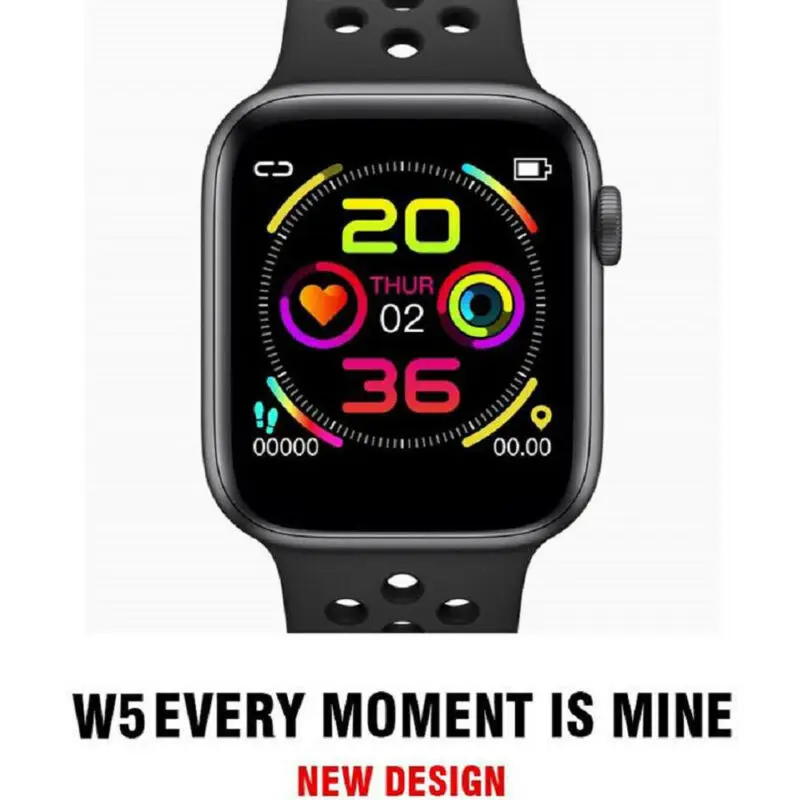 W5 Smart Watch Sport Wristband Heart Rate Monitor Calories Fitness