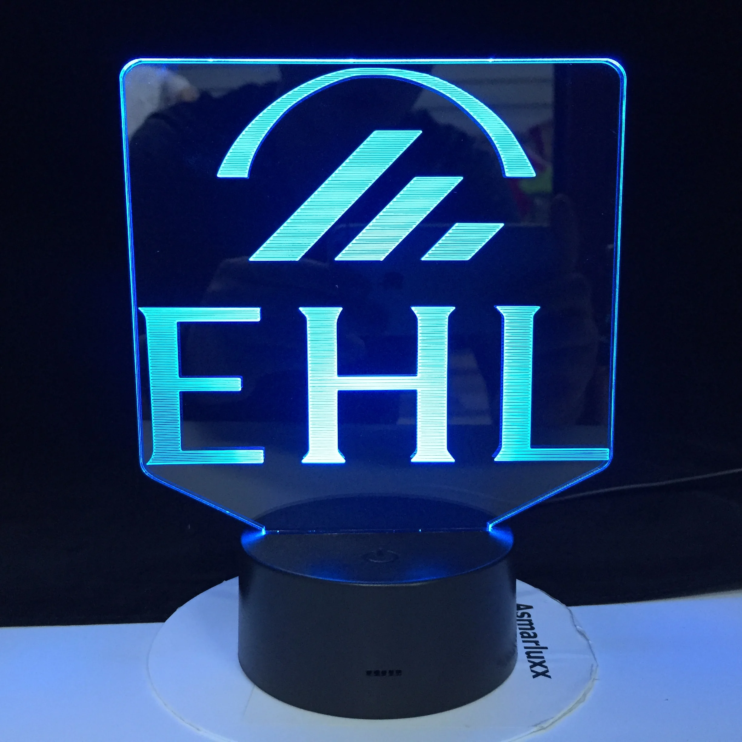 EHL Швейцарский Ecole Hoteliere de Lausanne дизайн форма электрическая Иллюзия 3d светодиодный светильник 7 цветов Изменение для праздничного подарка Прямая поставка
