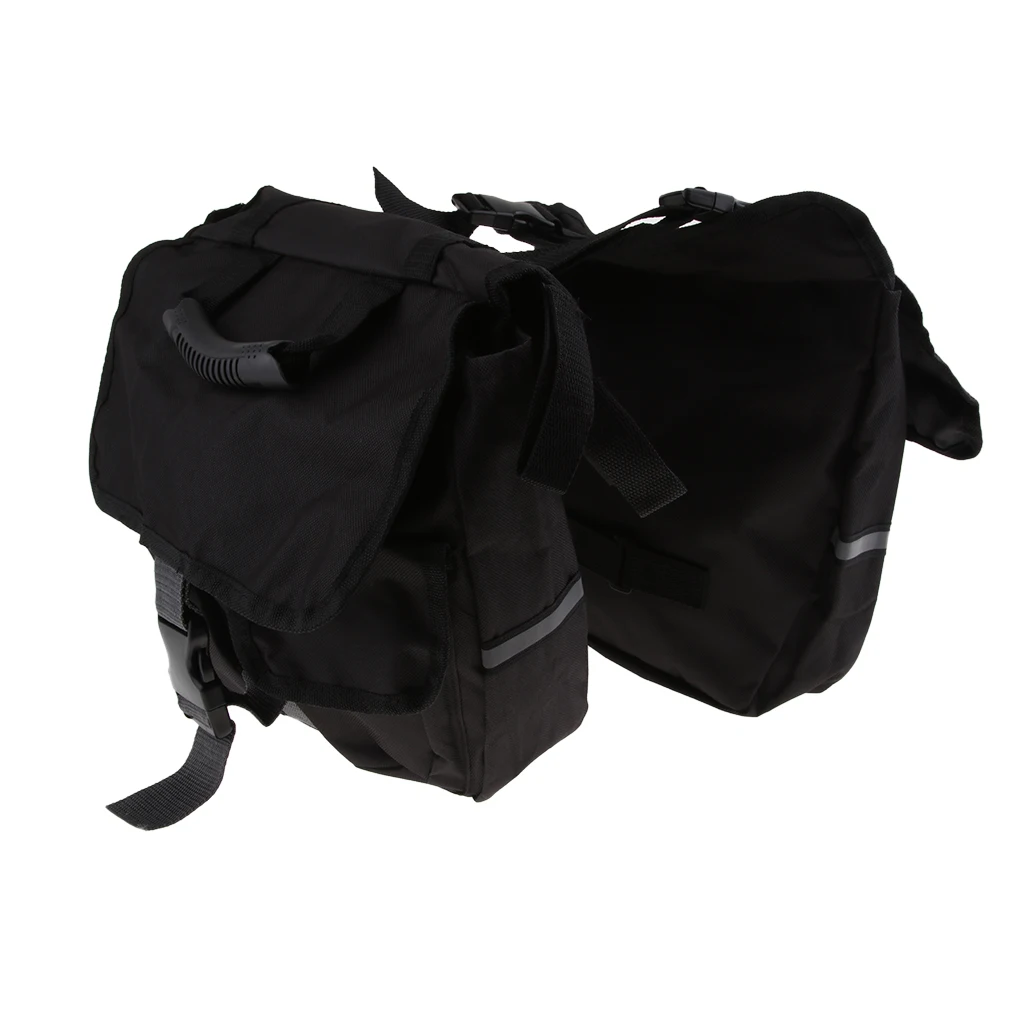 Snowmobile Scooter Motorcycle Bike Backseat Saddle Bag Side Bags Accessories Black