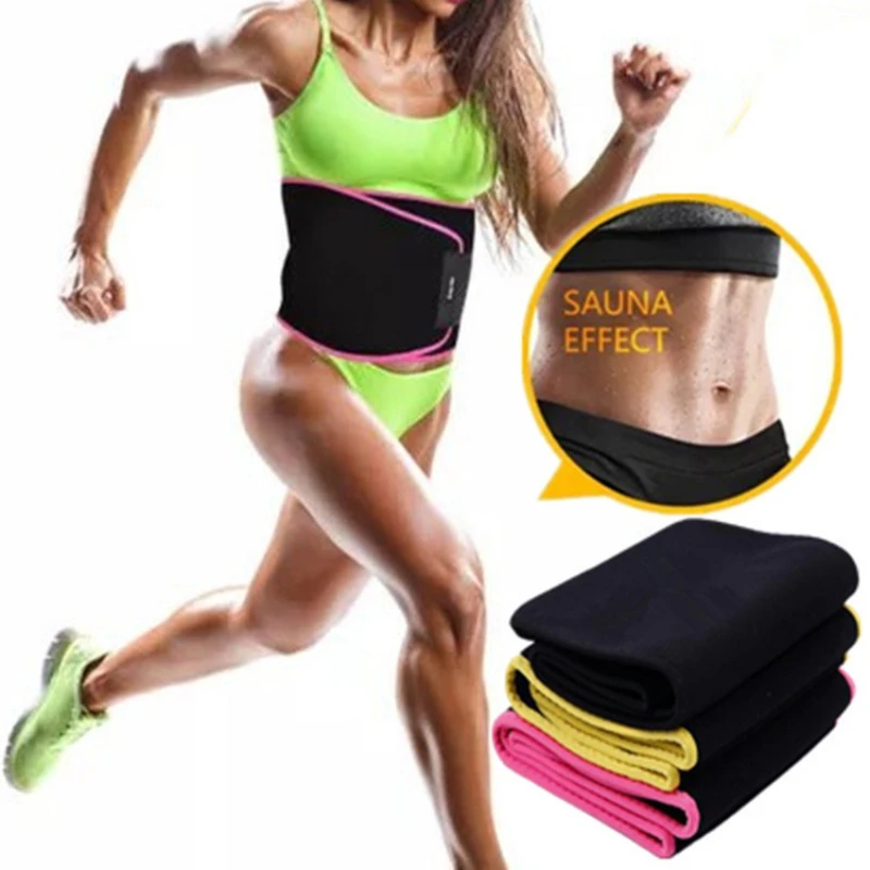 Waist Trimmer Belt Weight Loss Sweat Band Wrap Fat Tummy Stomach Sauna Sport Waist Support Waistband Running Gym Fitness Belts Waist Support Aliexpress