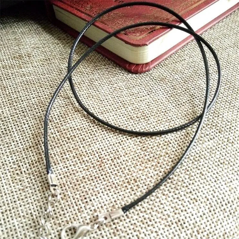 Горячий черный вощеный шнурок вощеный нить веревка шнур ремень Ожерелье Веревка для изготовления ювелирных изделий