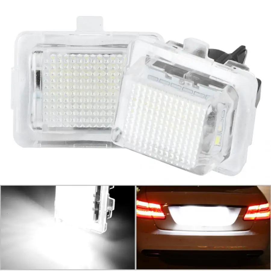 LED Strip Light LED Number License Plate Light A2218200856 Fit for Benz W204 2008 2009 2010 2011