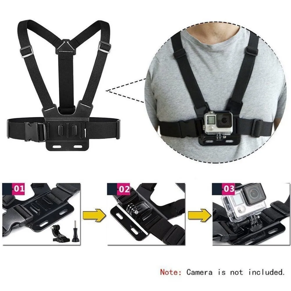 GoPro Accessories Adjustable Chest Mount Harness Chest Strap Belt for GoPro HD Hero 8 7 6 5 4 3+ 3 SJ4000 SJ5000 Sport Camera-1