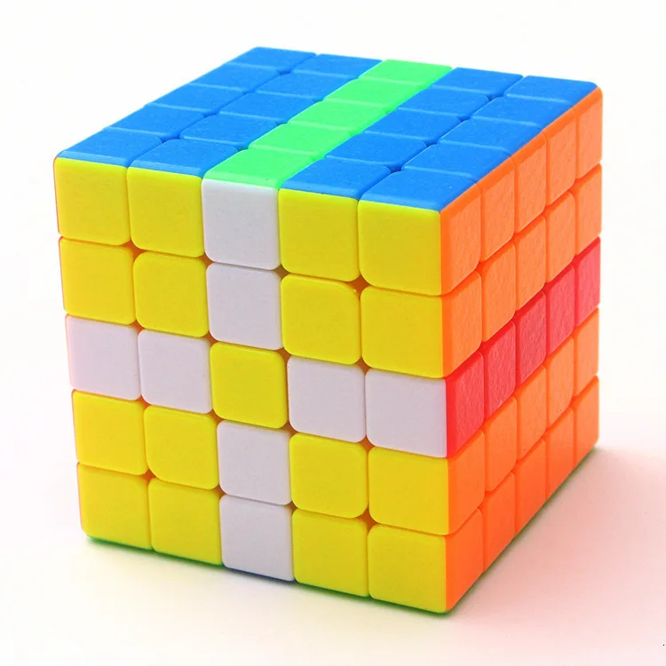 Драгоценность пять шагов магический скоростной кубик Рубикс Striae Цвет 5x5x5 Гладкий Магический кубик не выцветает Избегайте наклейки игрушки Alpinia Oxyphylla