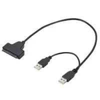 sata כבל 2.5 כבלי חיבור מחשב אינץ USB 2.0 למתאם SATA כבל SATA סידורי עבור HDD / כונן קשיח עבור מחשב נייד SSD (1)