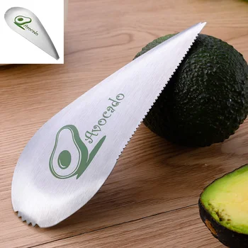 

3 in 1 Stainless Steel Avocado Slicer Tool Scoop Safely Avocado Slicer Fruit peeler