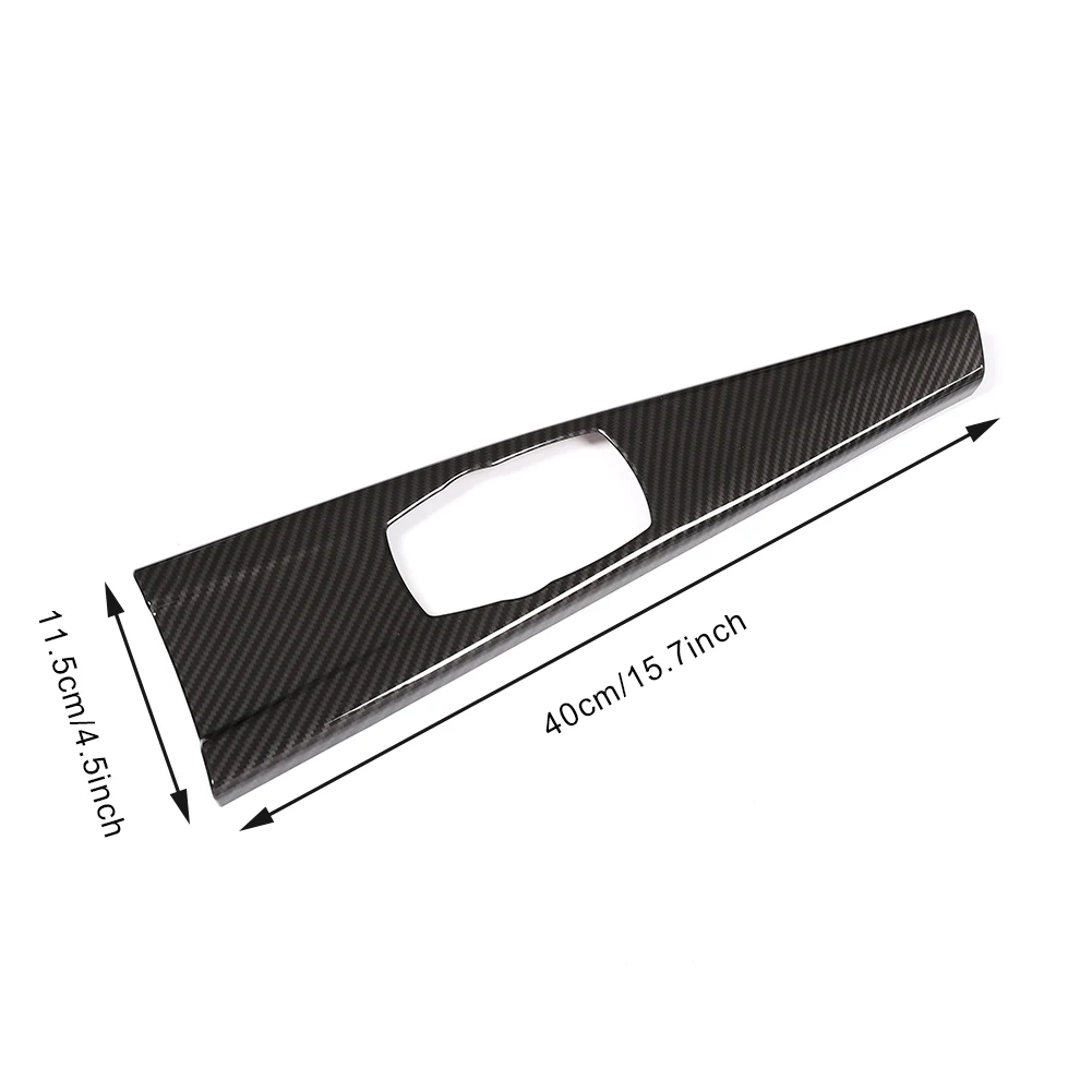 Car Carbon Fiber Multimedia Panel Cover Trim Interior Decoration Stickers For BMW 3 Series F30 F34 4 Series F33 F36 2014-2018