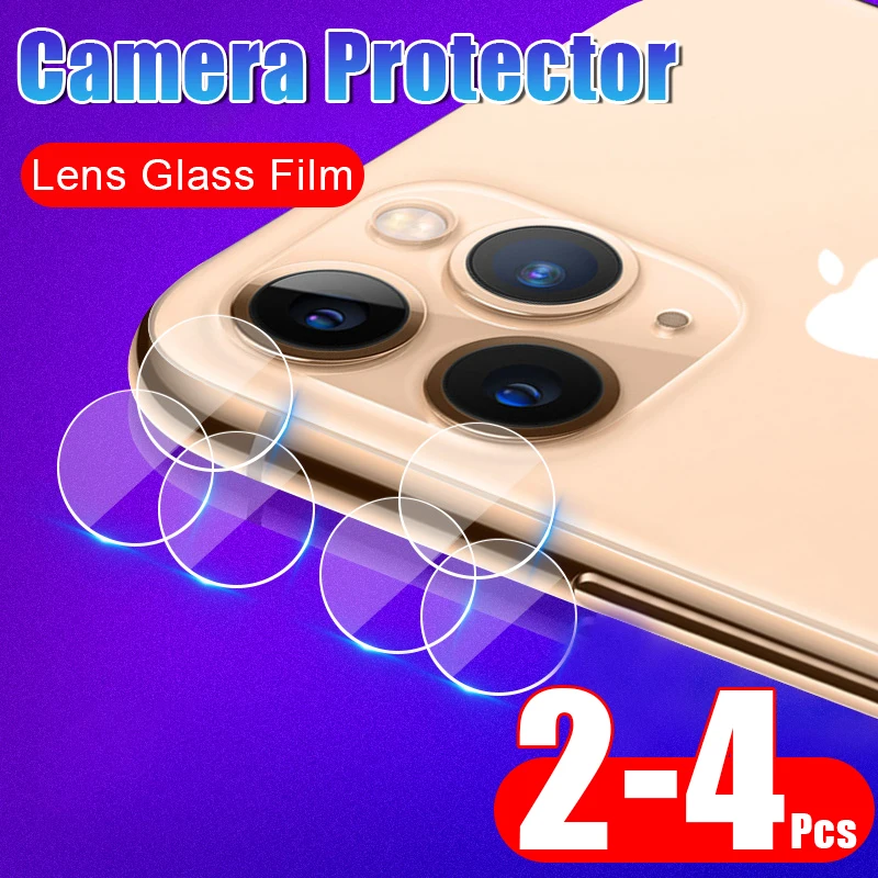 2 шт. Защитная пленка для камеры IPhone 8 7 6 6s Plus XS XR X 11 Pro Max объектива закаленное