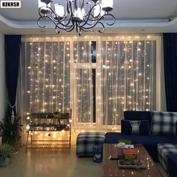 

3x1/3x2/3x3/6x3m LED Curtain Icicle String Lights Christmas xmas Fairy Light For Wedding/Party/Garden Decoration Outdoor Indoor