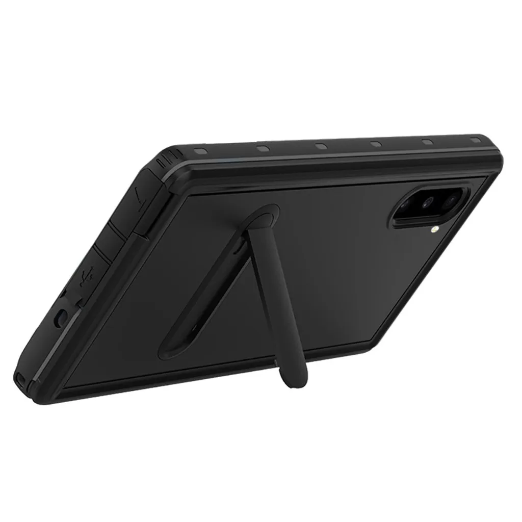 A Для samsung GALAXY Note10 6,3 дюймов Водонепроницаемый чехол с подставкой несколько защита от снега пыли долговечность - Цвет: A