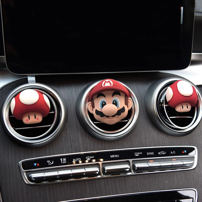 Украшение для салона автомобиля Mario, ароматерапия с парфюмом, кондиционер на выходе, зажимы Ins, Супер Марио, духи, диффузор, камень