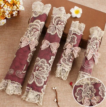 

Lace Handle Cover Door Knob Cover Cotton Refrigerator Handle Gloves Home Tool Accessories Double-door Fridge Door Handle Cover