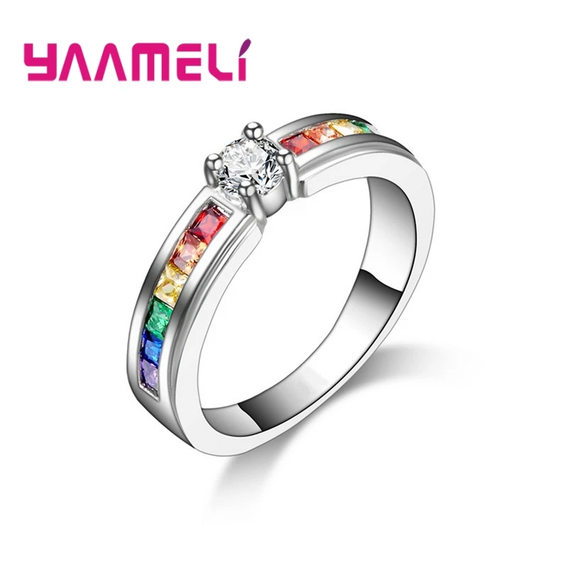 Rainbow Zircon Ring 2