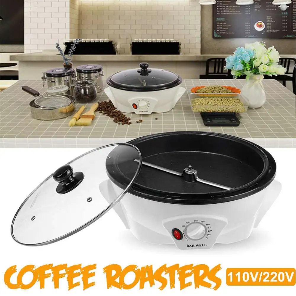 

110V/220V Electric Coffee Roasters Beans Home Coffee Machine Roaster Non-stick Coating Baking Tools Household Grain Drying