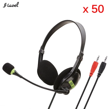 

50 Pieces Teaching Office Headset Headset Computer Headset Network Live Traffic Customer Service Chat Karaoke Headset