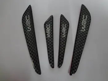 

Free shipping Car Door Protector Fiber Door side Edge Protection Guards Stickers for audi bmw benz toyota mazda Any car Black
