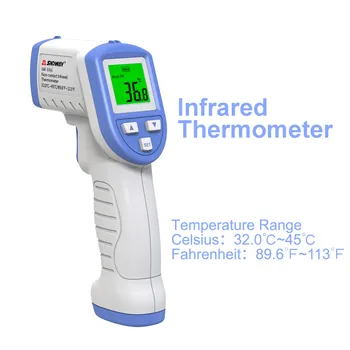 

Kids Adult Children's Non-contact Infrared Thermometer Digital IR Thermometer Handheld Body Temperature Gun Forehead Thermometer