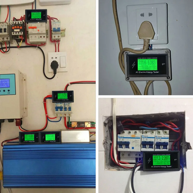 3Kkw цифровой Напряжение телефон приложение переменного тока измерители индикатор мощность энергии вольтметр амперметр тока Ампер Вольт ваттметр тестер детектор