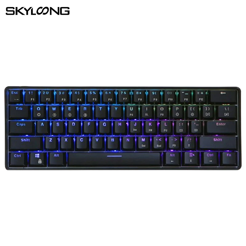 US $64.99 SKYLOONG GK61S 61 Keys Mechanical Keyboard ABS Keycaps Hot Swap RGB Backlight Bluetooth Wireless Gaming Keyboard For DesktopWIN