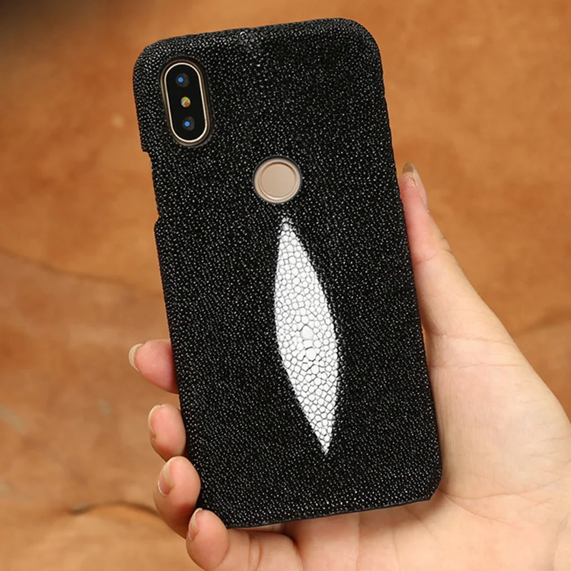 Phone Case For Xiaomi Mi 8 9se 9T A1 A2 A3 lite Max 2 Mix 2s 3 poco F1 Natural Pearl Fish skin For Redmi Note 4 4X 4A 5 6 7 Pro
