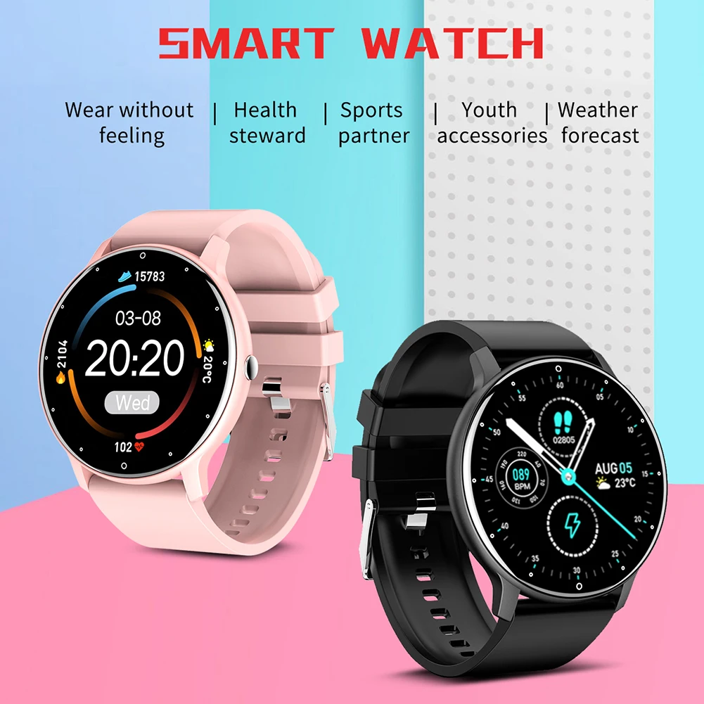 ZL02 Smart Watch Touch Screen Heart Rate Monitor Sports Bracelet Sport