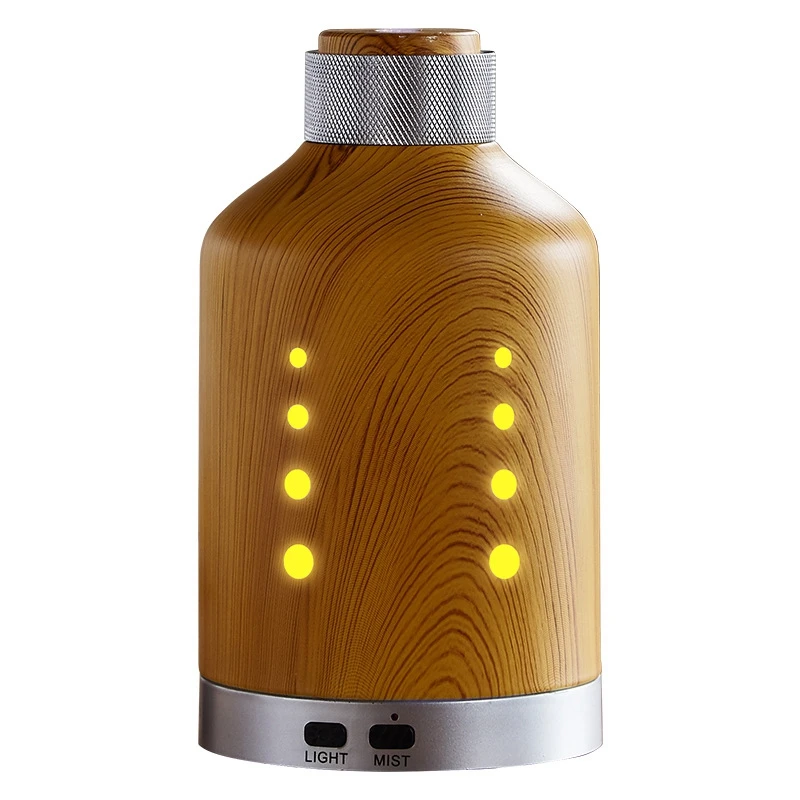 Top Deals Ultrasonic Air Humidifier Wood Color Light Essential Oil Diffuser Home Purifier Aroma Diffusor Anion Mist Maker