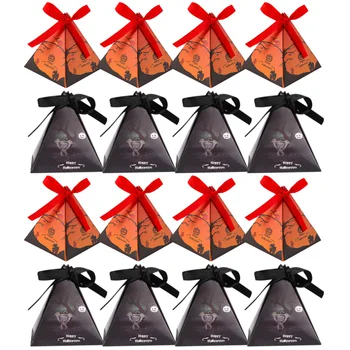 

20pcs Candy Box Creative Stylish Paper Gift Storage Box Halloween Paper Packing Box Candy Box Halloween Candy Container for Hall