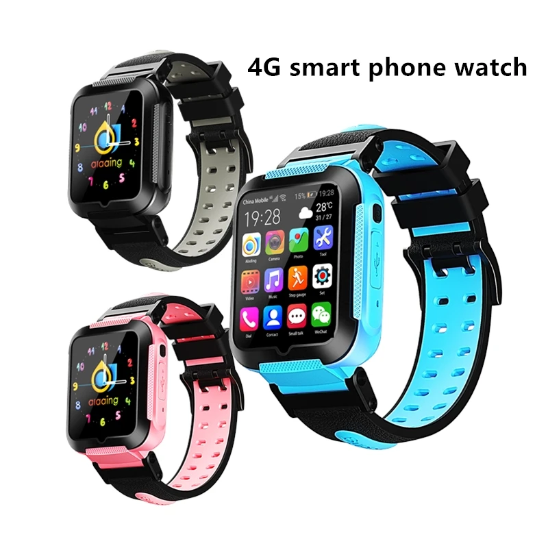  children 4G smart phone watch GPS positioning waterproof whatsapp facebook support memory card trac