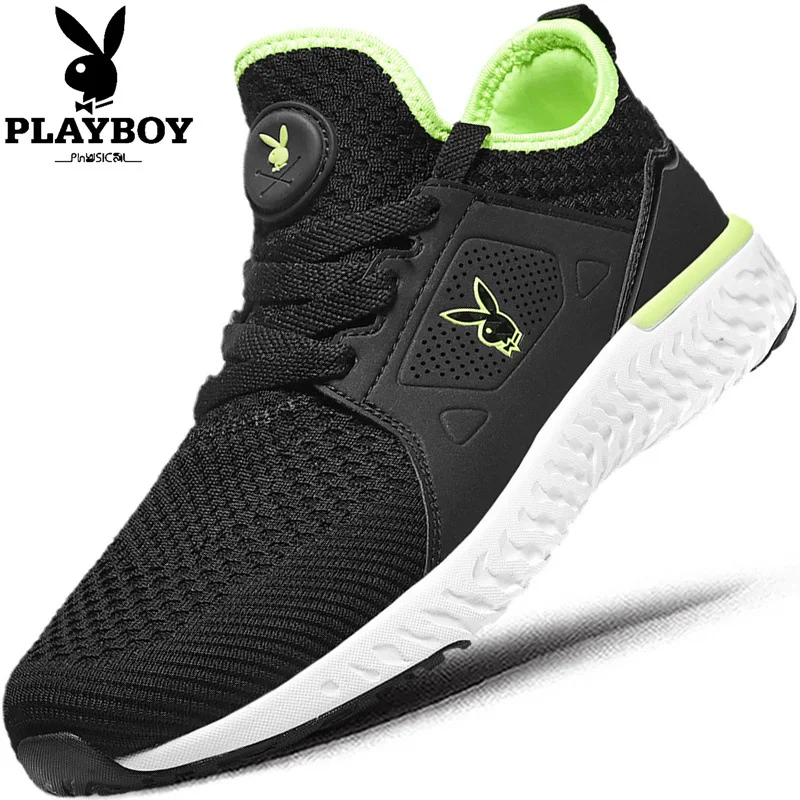 

PLAYBOY MEN'S SHOES Spring Casual Sports Shoes Men Korean-style Punched Sheet Surface Shoe Young MEN'S Running Shoes Fashion