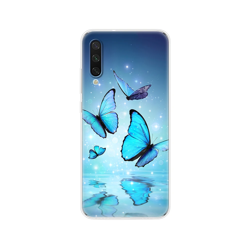 xiaomi leather case silicone Cover For Xiaomi MI A3 Case Full Protection Soft tpu Back Cover Phone Cases For Xiomi MI A3 bumper Coque cat flower xiaomi leather case cover Cases For Xiaomi