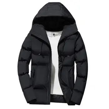 

Winter New Cotton Coat Men's Short Thick Bread Clothing Men's Youth Jacket Men's Hooded Outdoor Cotton Coat Jacket