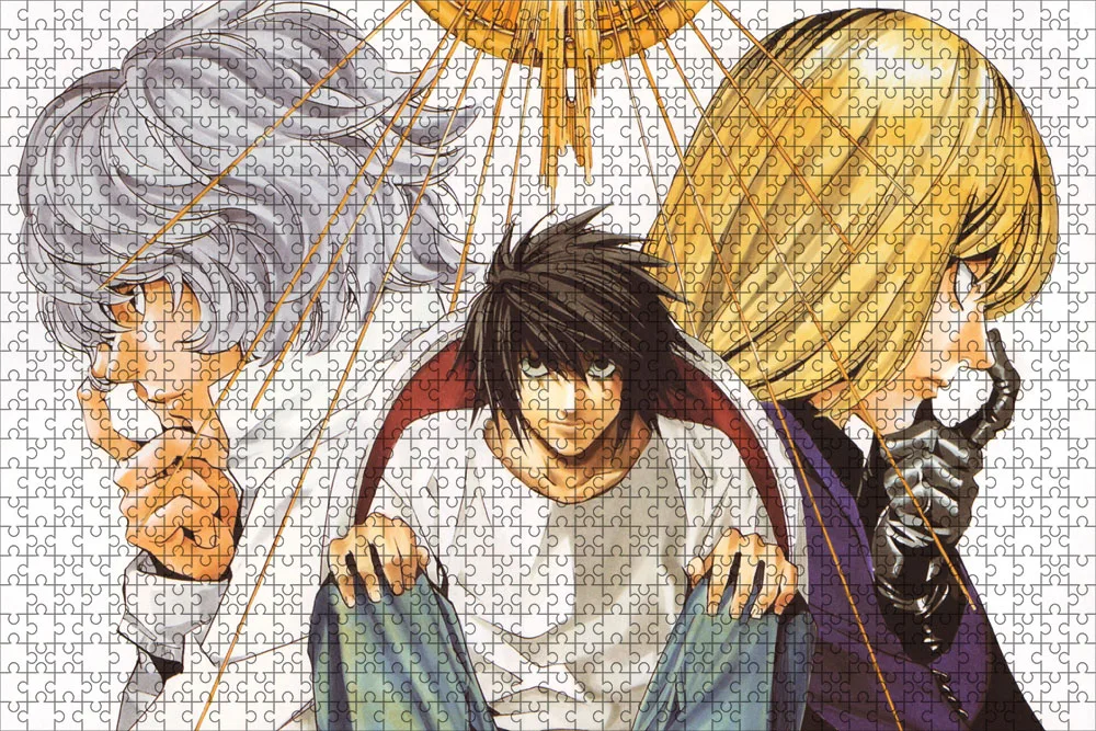 500 Piece Japanese Anime Death Note Puzzles Wooden Yagami Light Puzzles For Adults Children Educational Toys Gifts