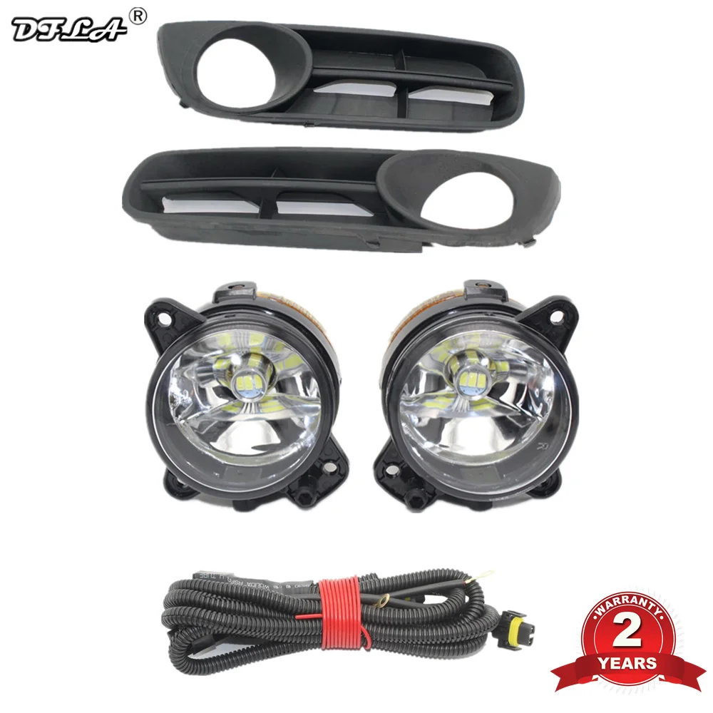 Для Skoda Fabia MK2 2007 2008 2009 2010 Roomster 2006 передний LEDFog светильник крышка противотуманной