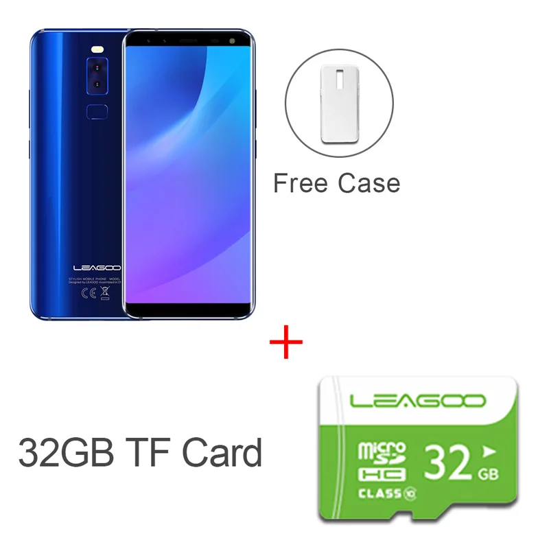 LEAGOO S8 смартфон 5,72 ''HD+ ips 1440*720 экран Android 7,0 MTK6750 Восьмиядерный 3 ГБ+ 32 ГБ четырехъядерный камера отпечаток пальца 4G мобильный телефон - Цвет: S8 BLUE N 32GB CARD