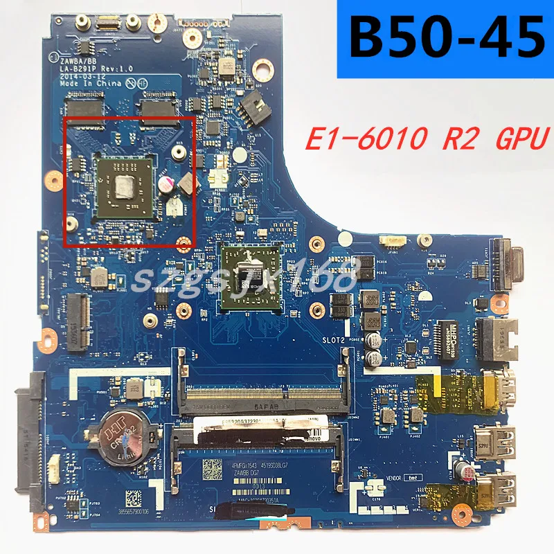 ZAWBB LA-B291P подходит для материнской платы ноутбука Lenovo B50-45 CPU R2GPU test OK | Компьютеры и