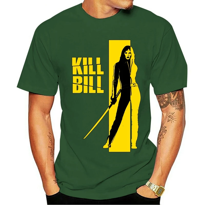 

one yona Kill Bill T Shirt Kill Bill T-Shirt Male Summer Tee Shirt Fun 4xl 100 Percent Cotton Short Sleeve Print fashion Tshirt