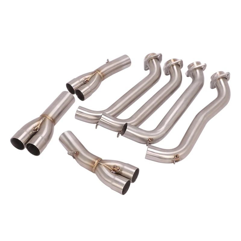 Slip On Motorcycle Exhaust Escape Modify Front Link Pipe For Honda CBR1000RR US version 2008 - 2016 Connection Original Muffler - Image 2