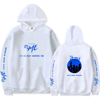 

2020 Popular Women's Hoodies ITZY Women's Autumn Sweatshirt Men's Hooded Print ITZY Boys Girls Hoodie White Pullover Hip Hop Top