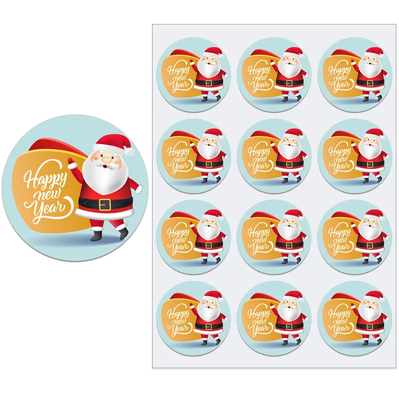 thumbnail image 1 of Pegatinas de sellado con temática navideña de Papá Noel, regalos de bricolaje para fiestas de Navidad y Año Nuevo, decoración enviada, paquete multifunción, etiqueta linda, 1 of 5