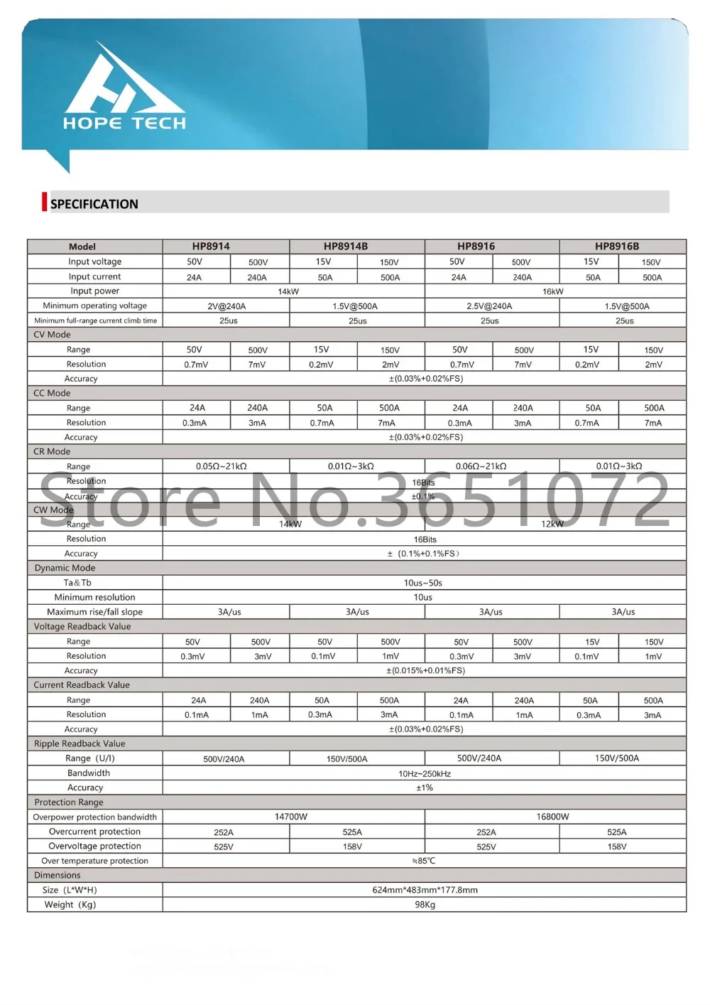 HP8910 программируемая электронная нагрузка постоянного тока с 600V 420A 10 кВт