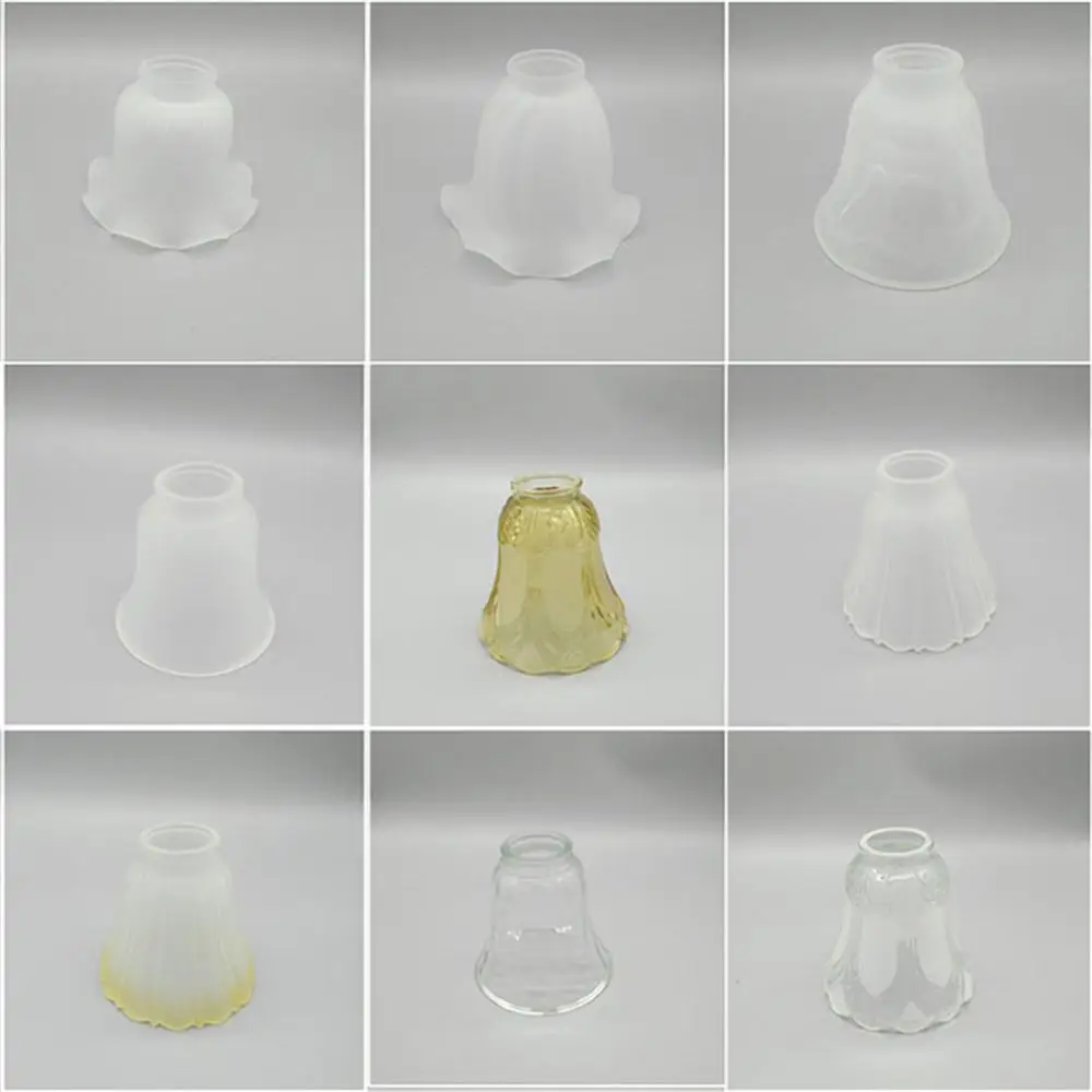 

Bell Shape Replacement Shade,Pendant Light Replacement Cover,Clear Transparent White Cognac Glass Lampshade for Accessory
